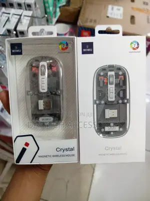 Wiwu Crystal Magnetic Wireless Mouse 7-Color Transparent RGB Backlight