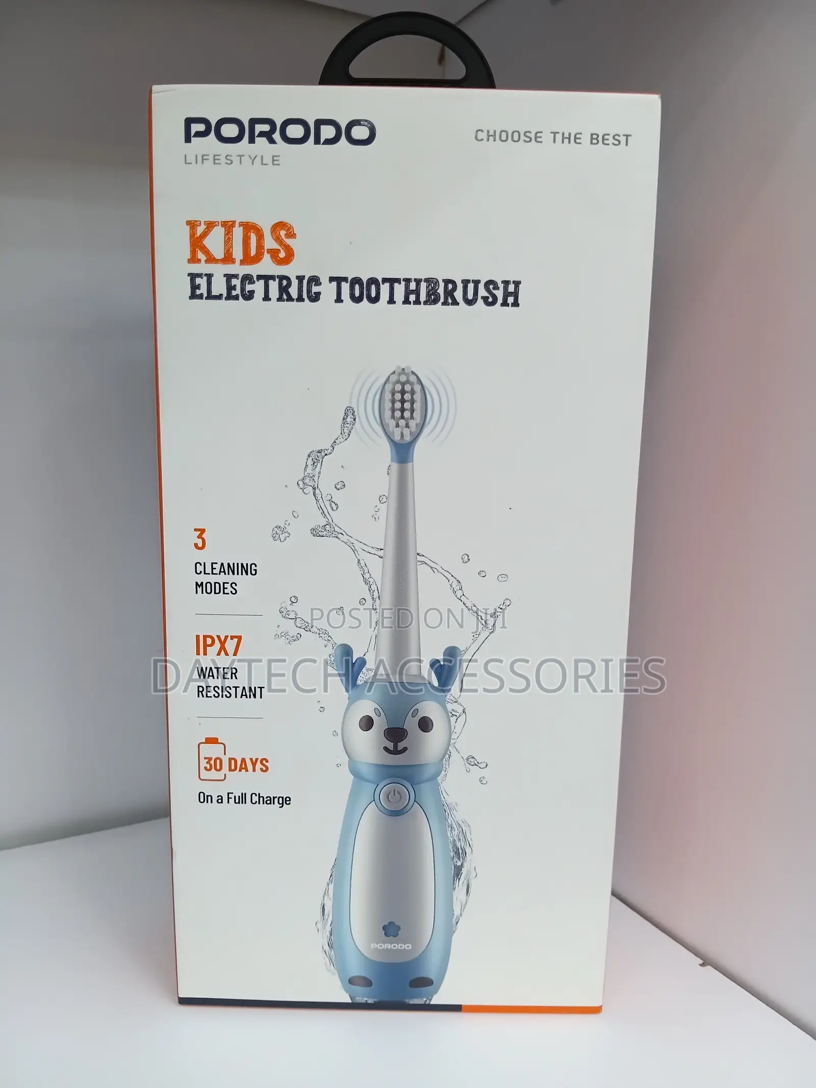 This Is a Porodo Lifestyle Kids Electric Toothbrush.