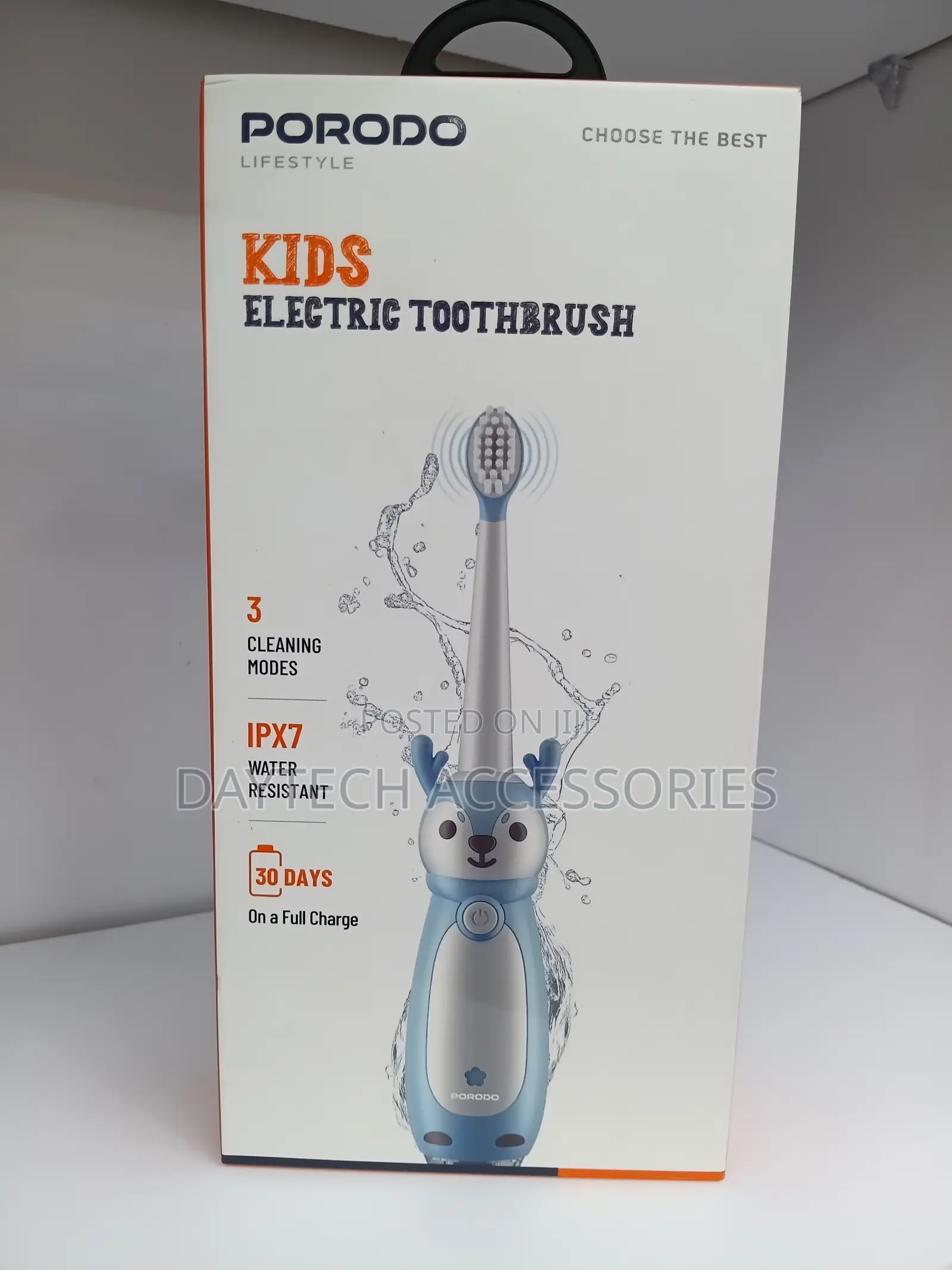 Porodo Lifestyle Kids Electric Toothbrush 350mAh Battery.