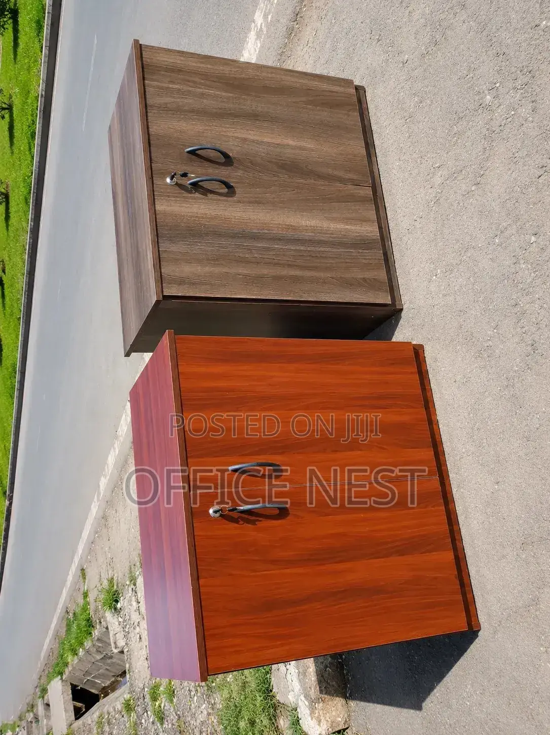 Lockable Wooden Credenza Cabinet