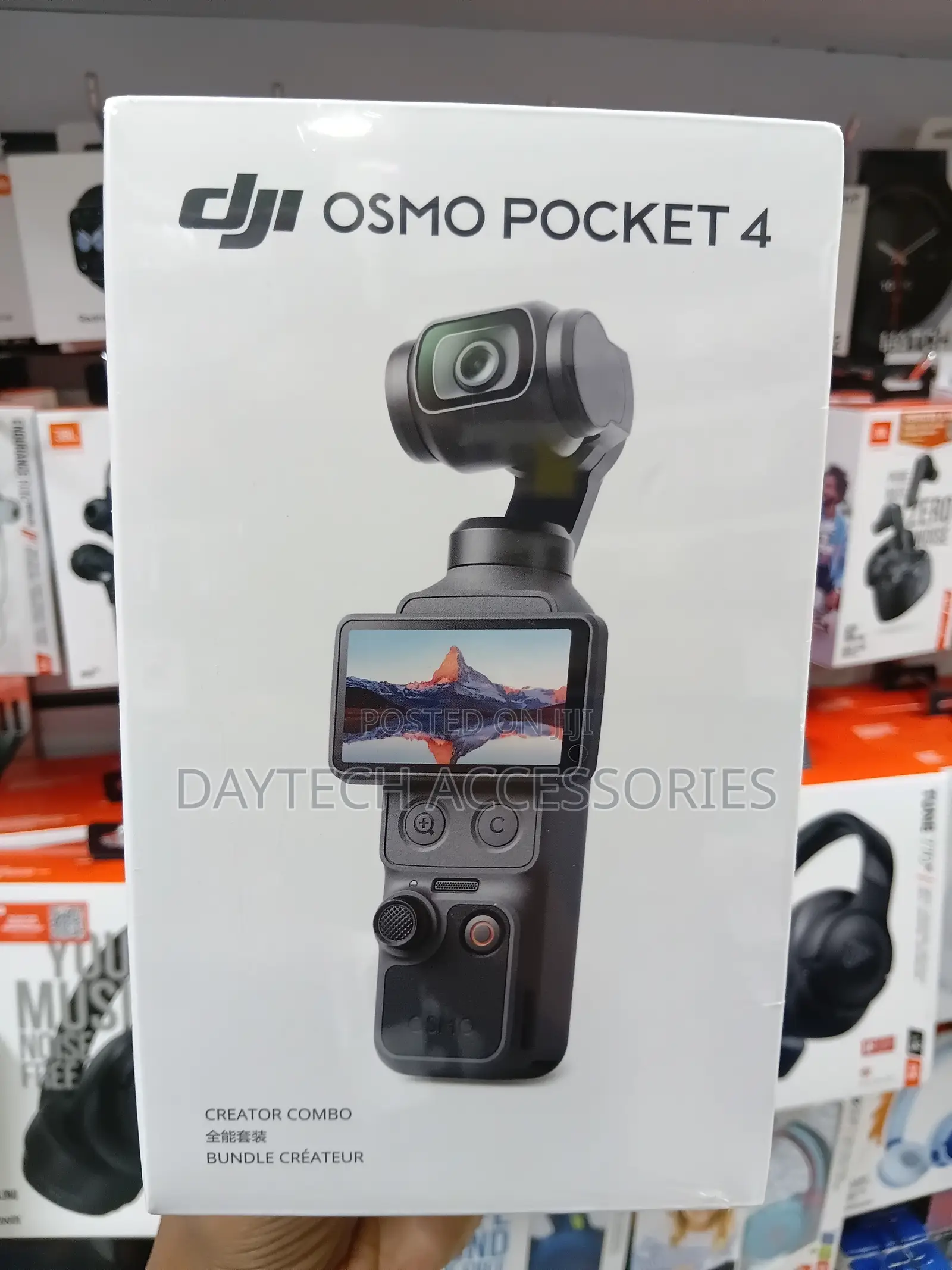 This Is a DJI Osmo Pocket 4 Creator Combo 3-Axis Camera.