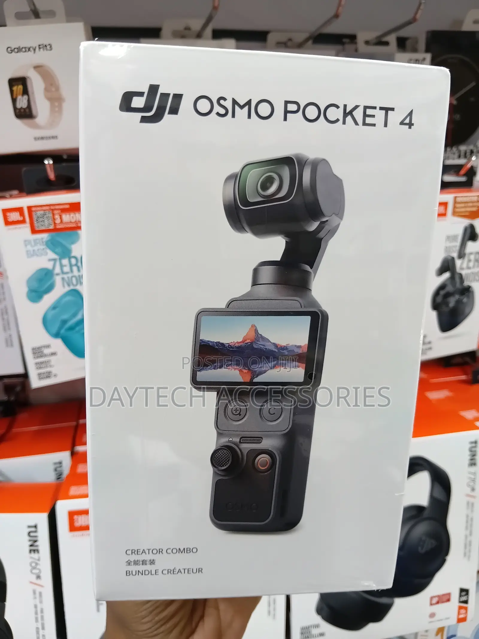 DJI Osmo Pocket 4 Creator Combo Camera Featuring 3-Axis Stabilization