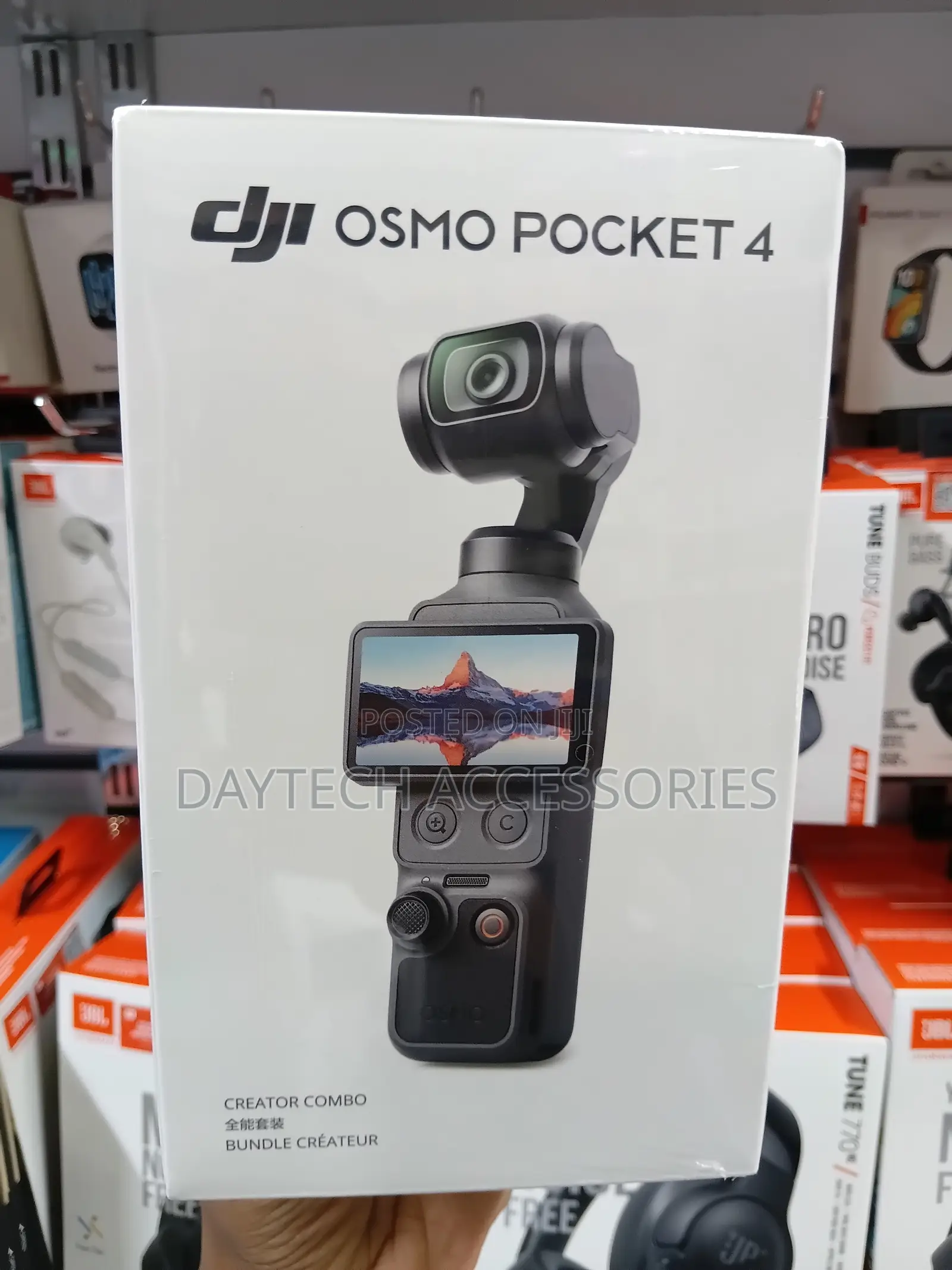 DJI Osmo Pocket 4 Creator Combo Camera Featuring 3-Axis Stabilization