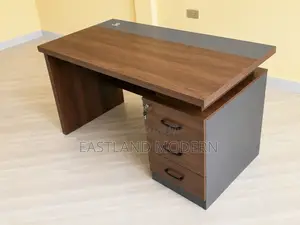 Modern Manager Office Executive Desk With Side Cabinet