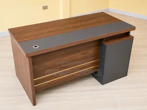 Modern Manager Office Executive Desk With Side Cabinet