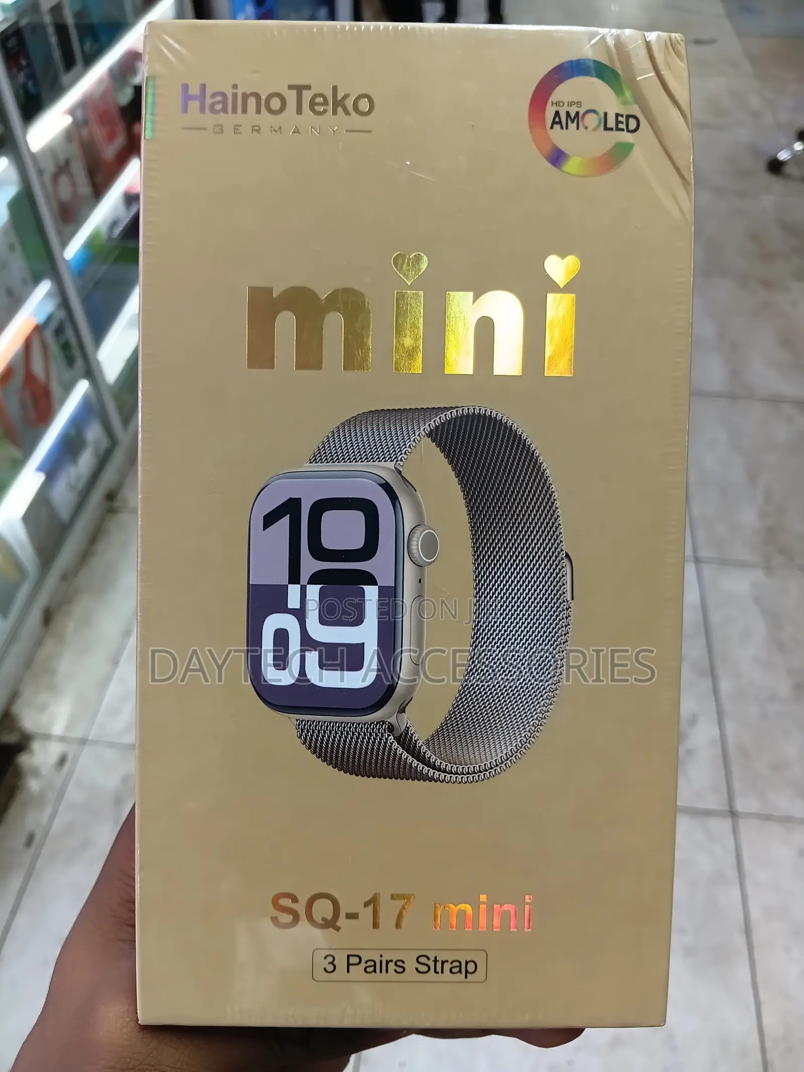 This Is a HainoTeko SQ-17 Mini Smartwatch.