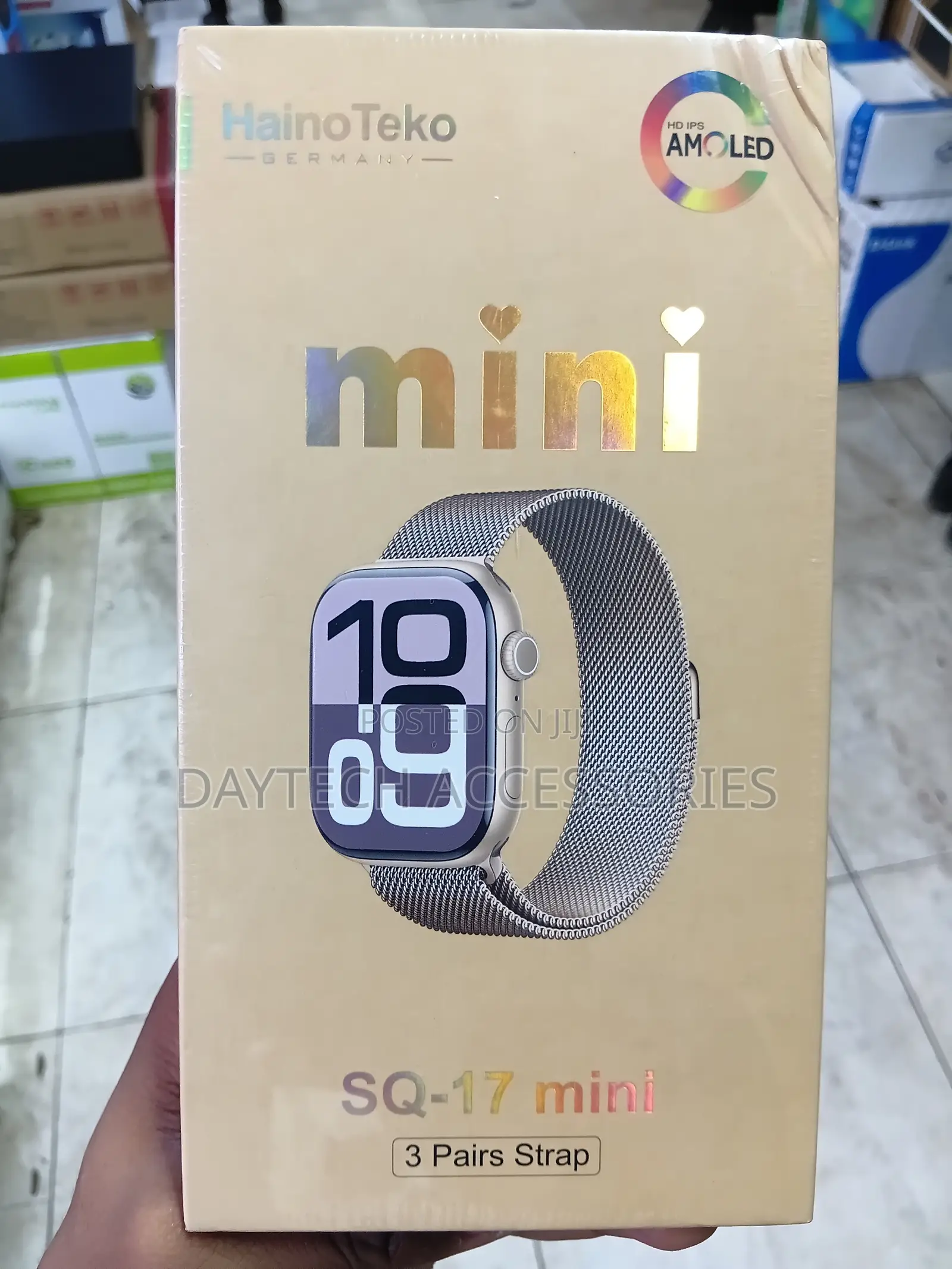 This Is a HainoTeko SQ-17 Mini Smartwatch.