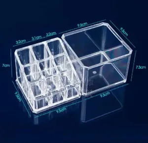 9-Grid 2-Layer Acrylic Cosmetics Organizer - Pm