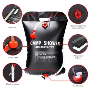 Black 20L Camping Shower Bag - Pm