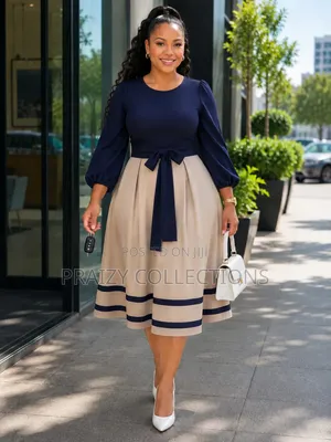 Grace Bow Waist Midi Dress