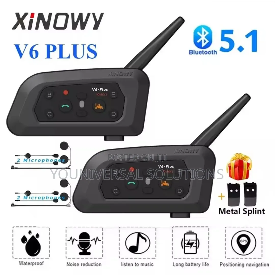 Xinowy Bluetooth Helmet Intercom 6 Riders