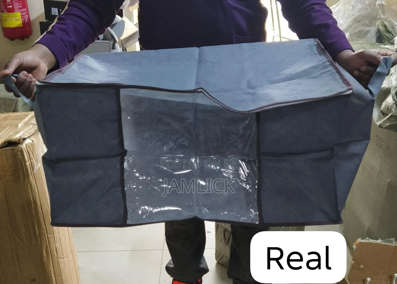 80L Clear Front Foldable Clothes Organizer Bag - Pm