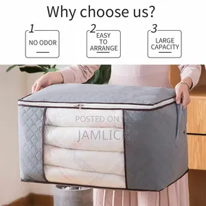 80L Clear Front Foldable Clothes Organizer Bag - Pm