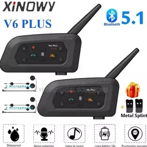 Xinowy Bluetooth Helmet Intercom 6 Riders