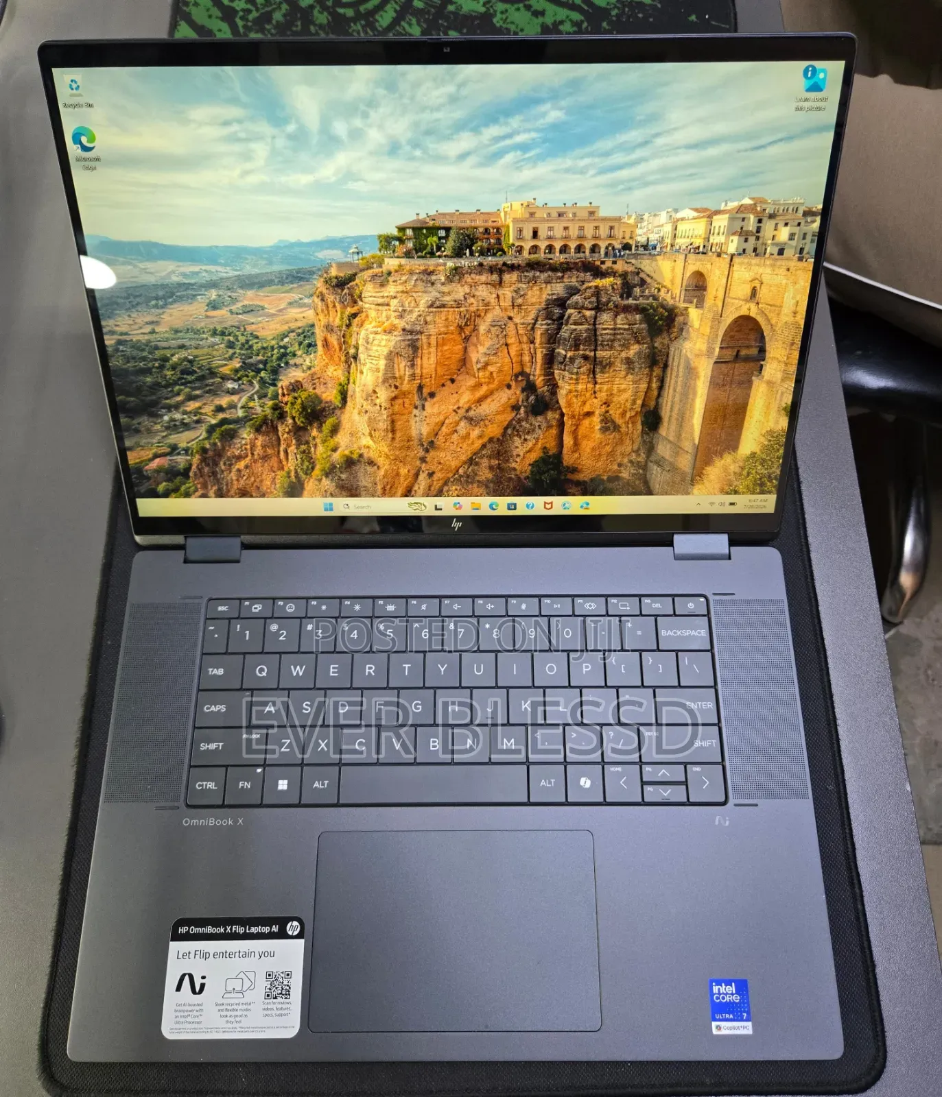 Laptop HP OmniBook X Flip 16" 16GB Intel Core Ultra 7 SSD 1T