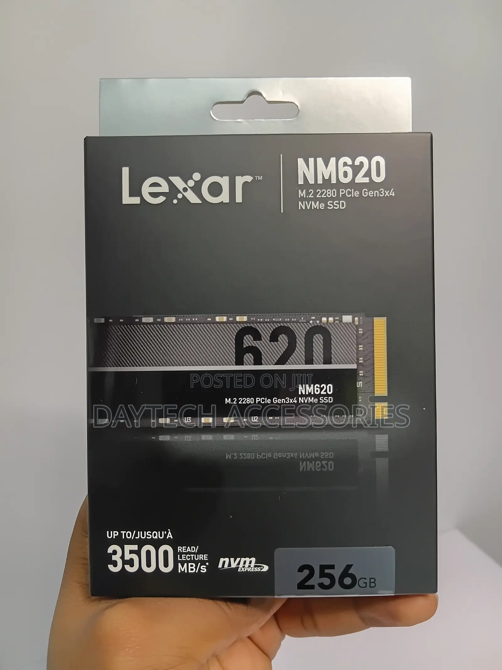 This Is a Lexar NM620 M.2 2280 NVMe SSD With a Capacity of 256GB.