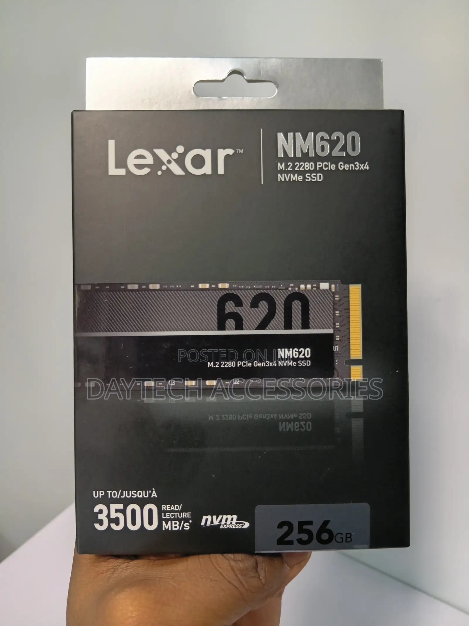 This Is a Lexar NM620 M.2 2280 NVMe SSD With a Capacity of 256GB.