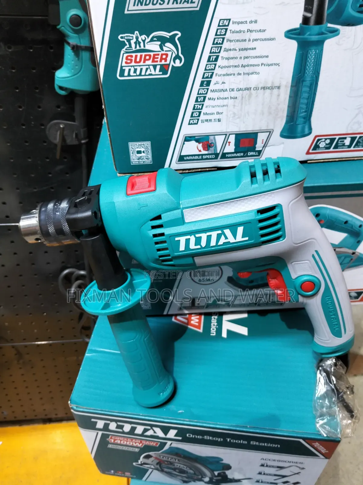 Total Drill 710 Watts 240 v 13 Mm Chunk Free Bits