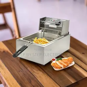 Sleek 4l/6l/10l Electric Single Tank Stainless Steel Deep Fryer