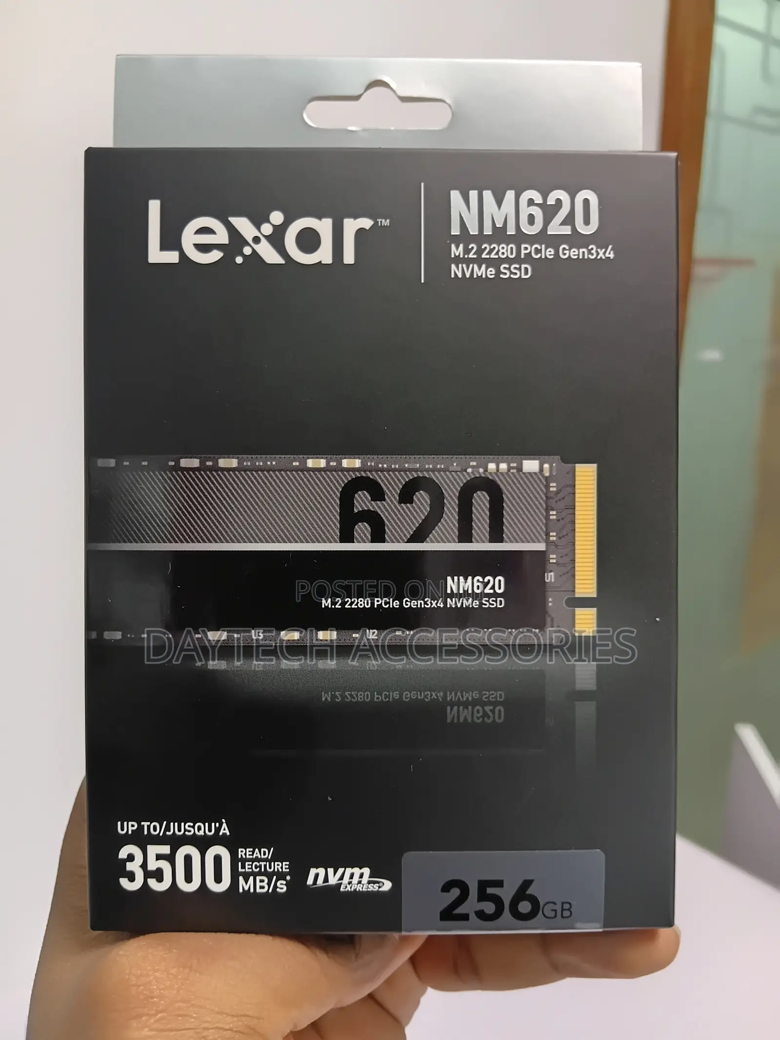Lexar NM620 256 GB Internal SSD M.2 PCIe Gen 3*4 NVMe 2280 – 256GB