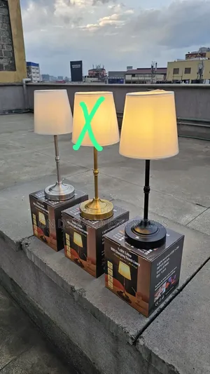 Vintage Metal Table Lamp – Rechargeable Cordless LED Bedside Lamp