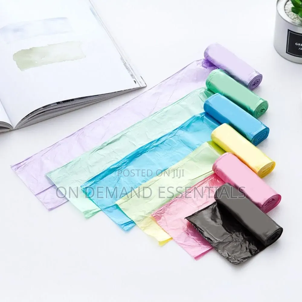 100pcs Assorted Colours Trash Bags / Garbage Bags