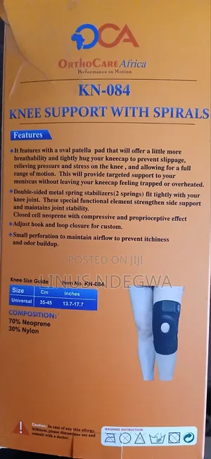 Knee Support With Spirals