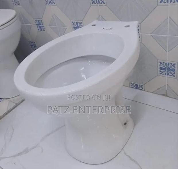 Toilet Pan With a Oval Bowl Design