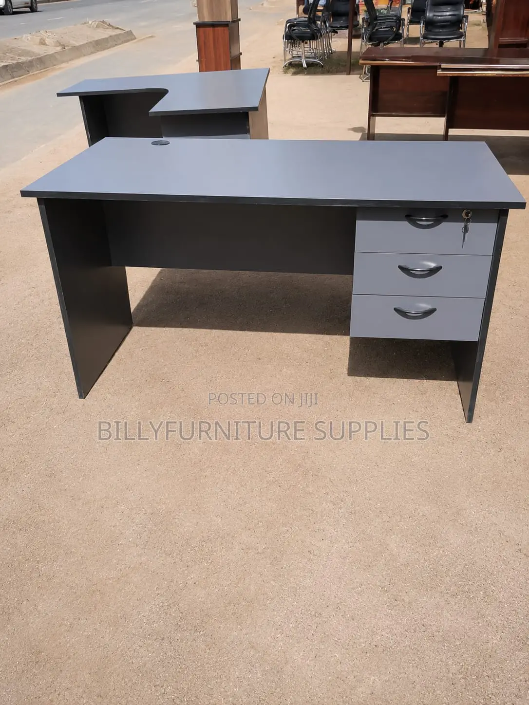1500mm Grey Desk Office