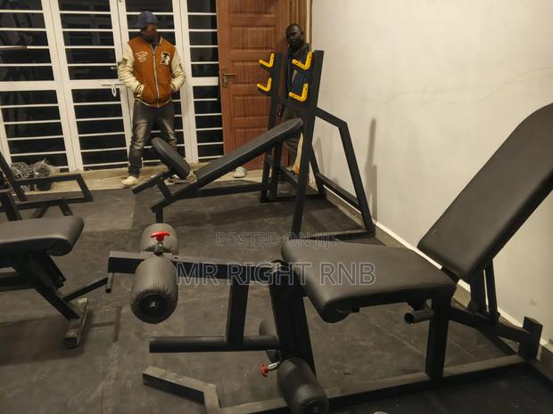 Leg Curl Extension + Free Weights+ Free Bars