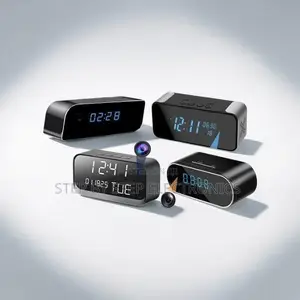 Concealed Design Ultra HD WiFi Alarm Table Clock Hidden Spy Camera