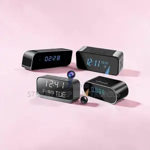 Discreet Premium Ultra HD WiFi Alarm Table Clock Hidden Spy Camera