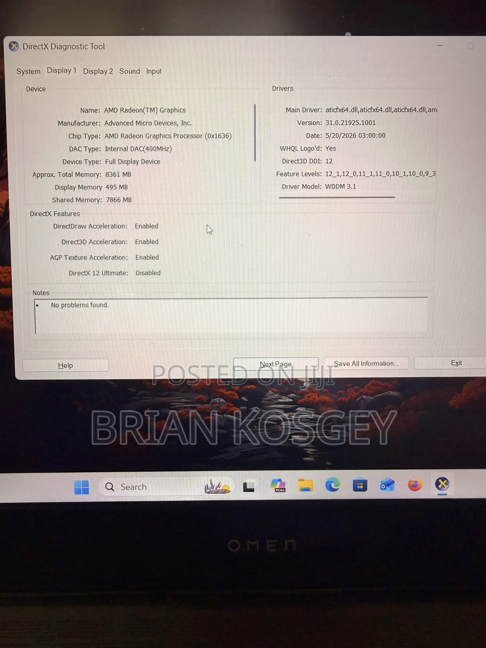 Laptop HP Omen 15 16GB AMD Ryzen 7 SSD 512GB
