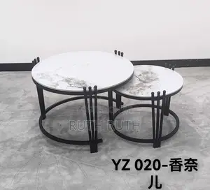 2 in 1 Executive Pure Marble Table