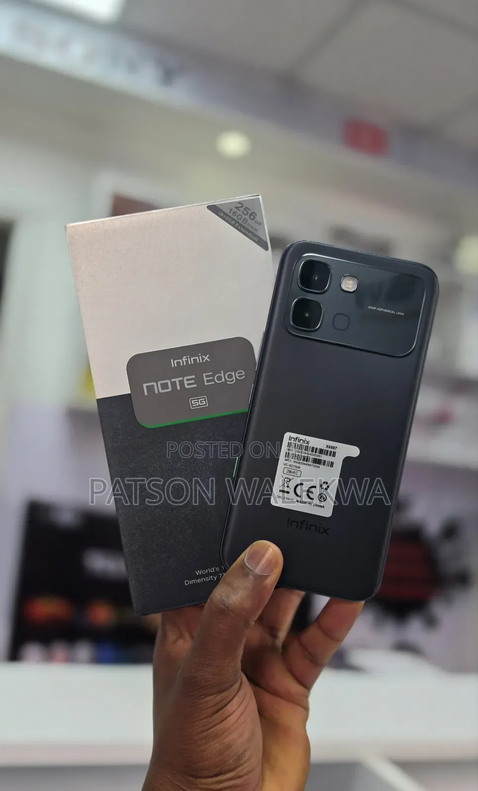 New Infinix Note Edge 256 GB Black