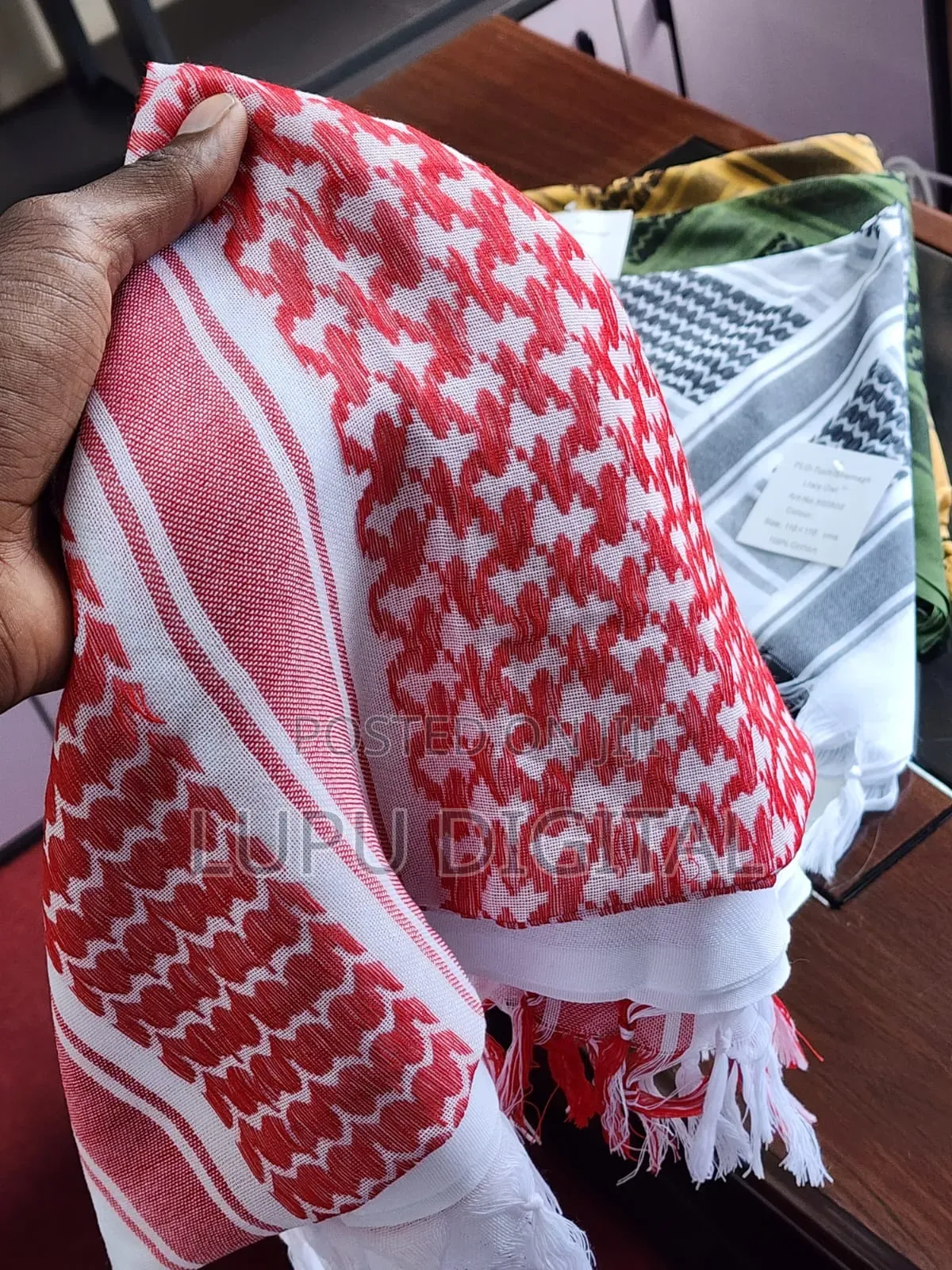 Arafat Scarfs Green White Red and Brown