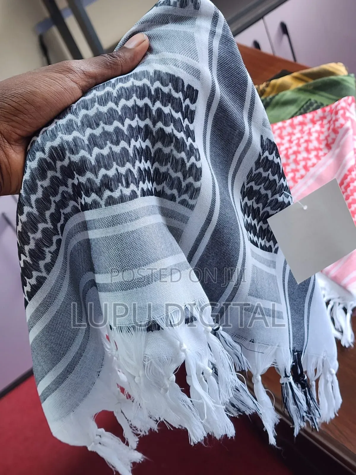 Arafat Scarfs Green White Red and Brown
