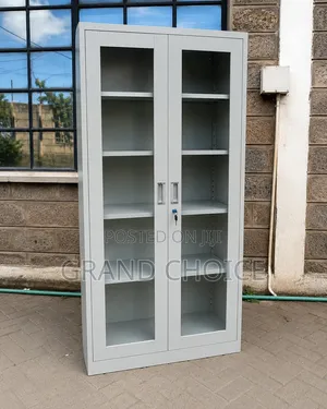 Premium 2-Door Steel Glass Display Cabinet