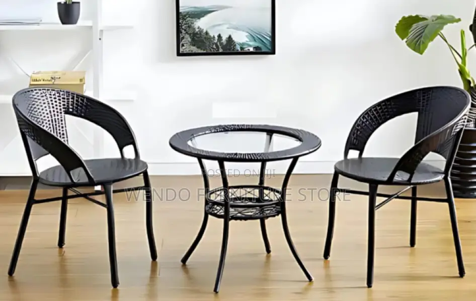 Dining Set : 2-Seater Rattan Resin Wicker Dining Set