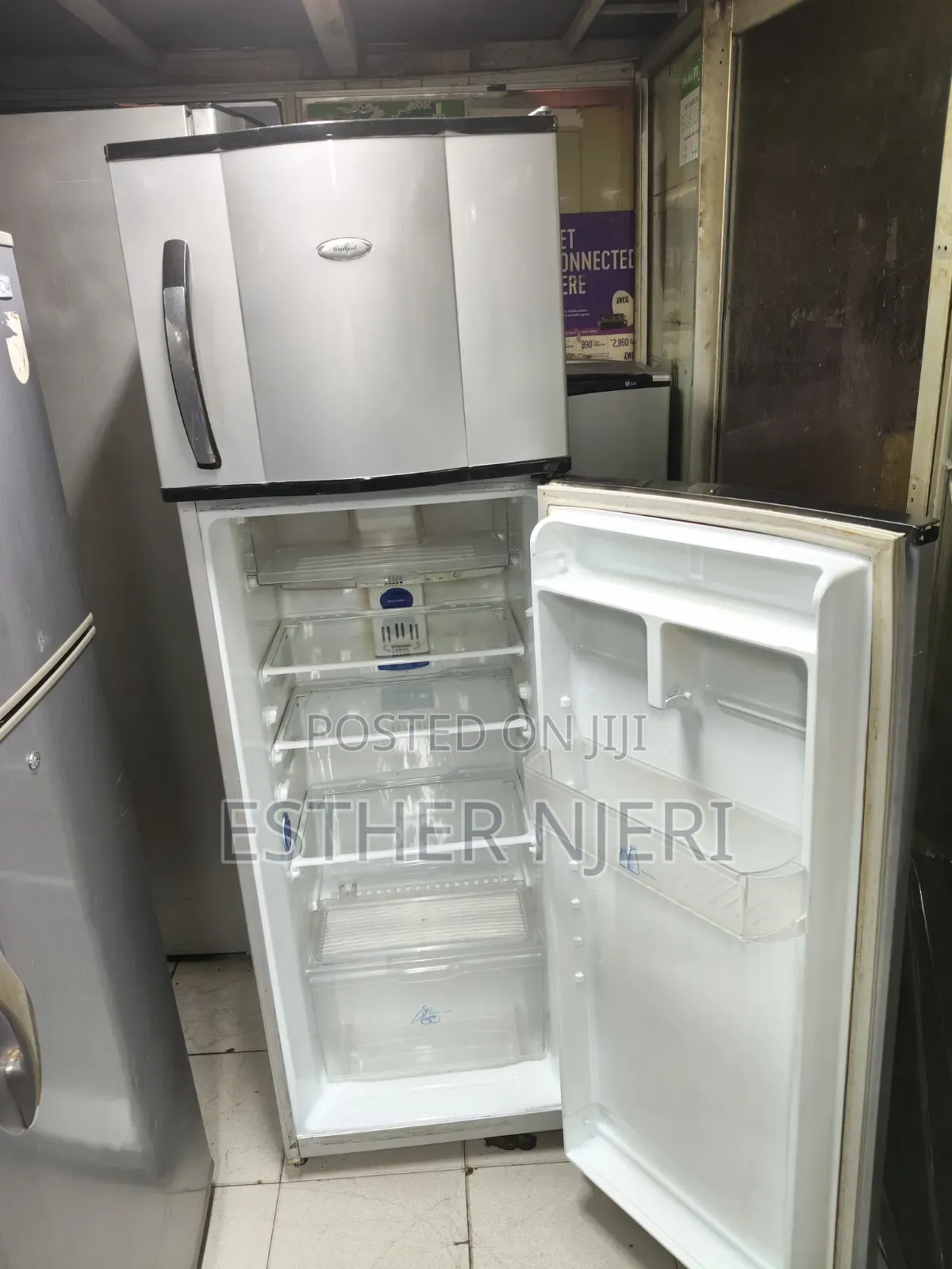 Whirlpool 250litres Double Doors Fridge