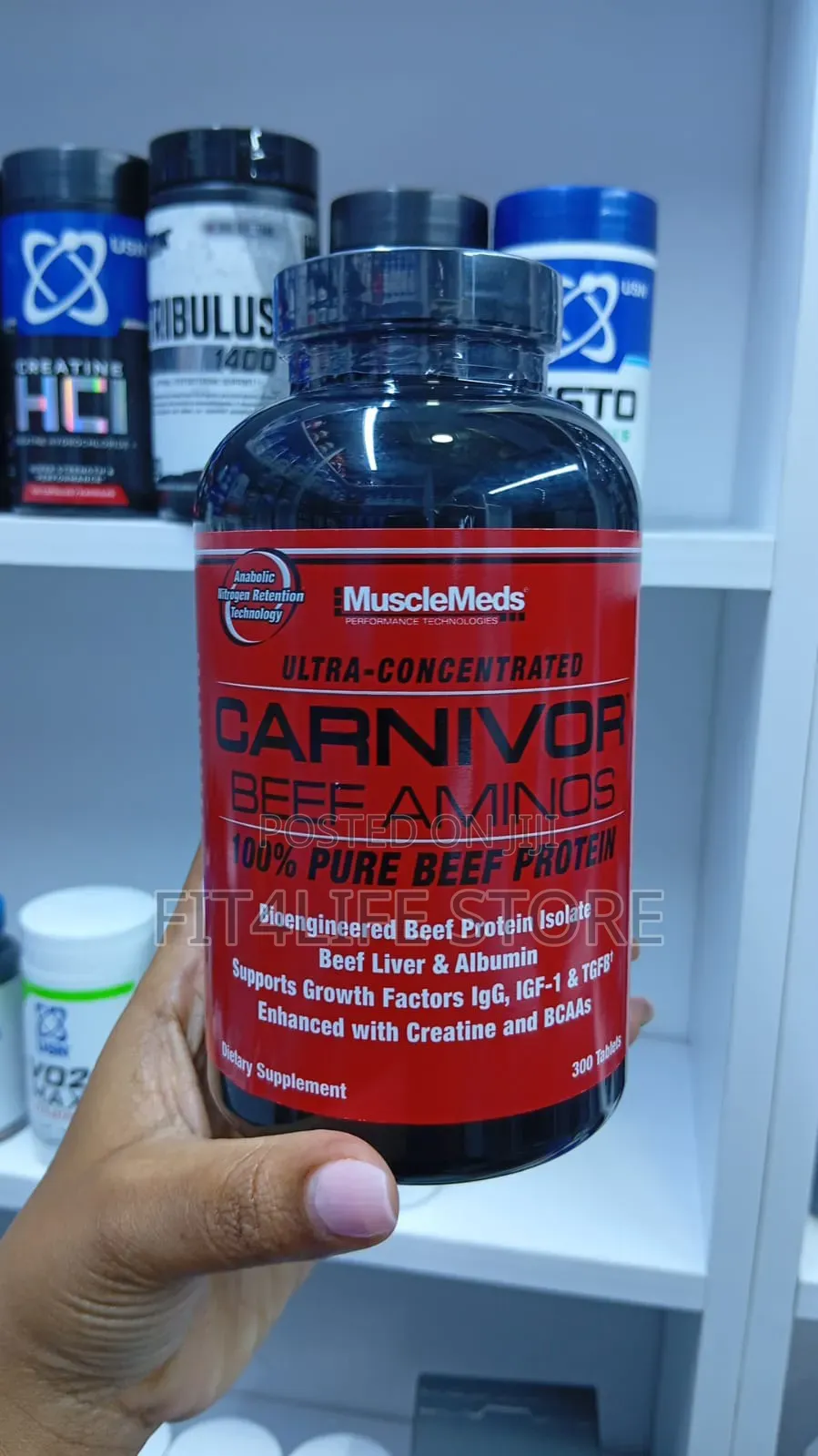 MuscleMeds Carnivor Beef Aminos – Beef Protein Amino Tablets