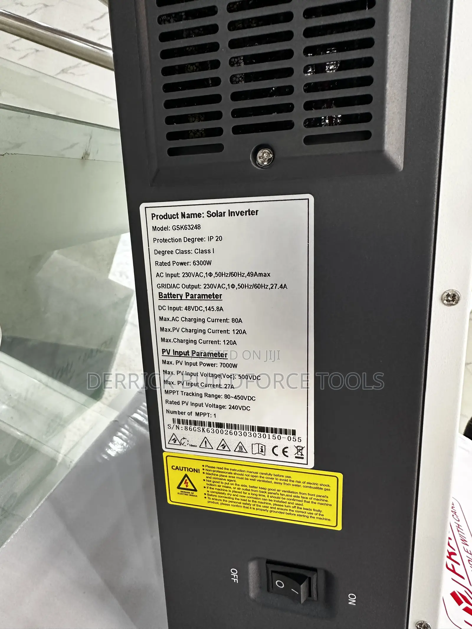 Golden Solar 8kva 6.3kw 48v MPPT Solar Inverter