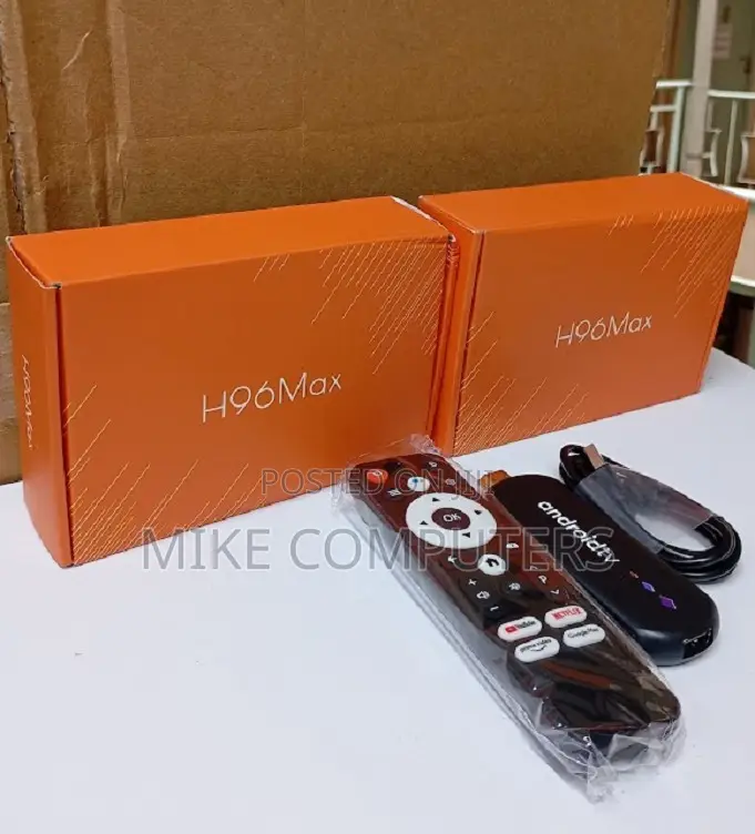 Black TV Stick H96 Maxs905l Dongle