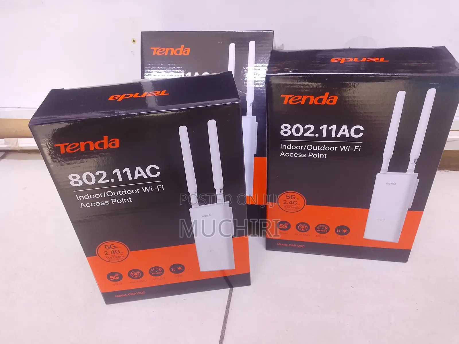 Tenda OAP1200 Outdoor WiFi Access Point With PoE AC1200