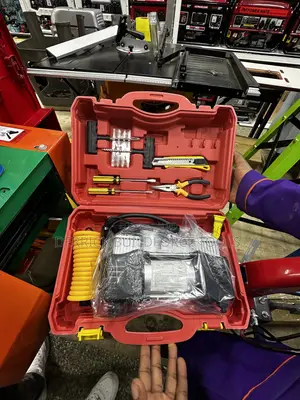 Portable Emergency Air Compressor Kit With Case