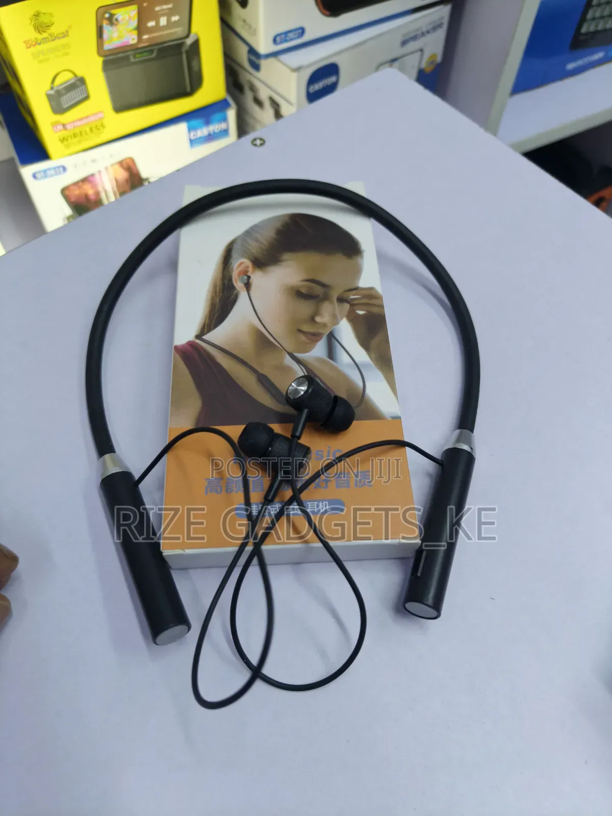G08 Neckband, Great Bass, Neck Comfort in Black Blue and Red