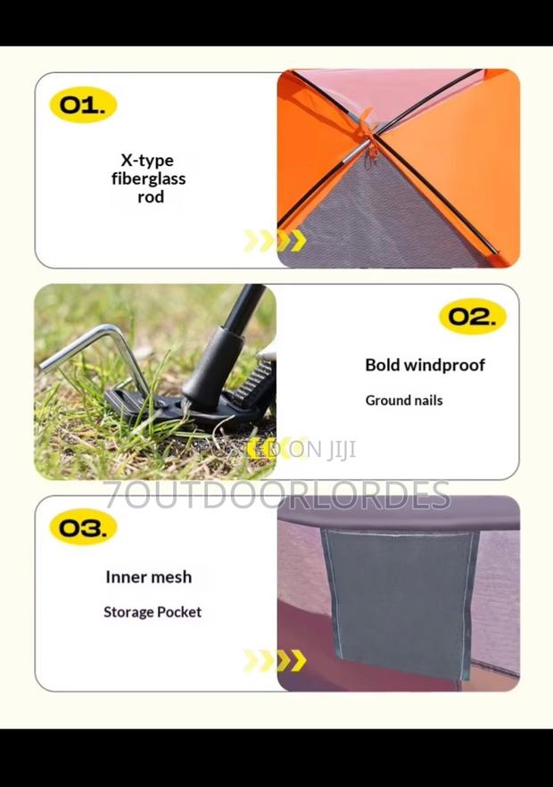 3-4 Person Double Layer Camping Tent - thumbnail 8