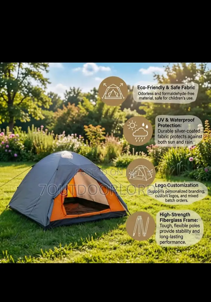 3-4 Person Double Layer Camping Tent