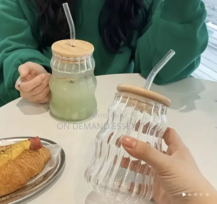 Cute Rippled Aesthetic Jars