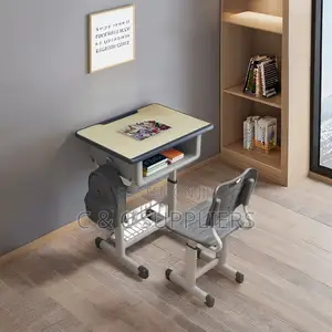 Adjustable Height Student Study Desk Chair.